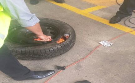 Hallan 33 kilos de cocaína oculta en llantas