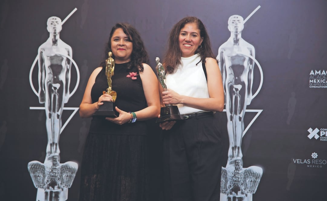 El equipo de Sujo celebró entre gritos de “¡Goya!” y un llamado a un cine más justo.
FOTOS: HUGO SALAVADOR. EL UNIVERSAL