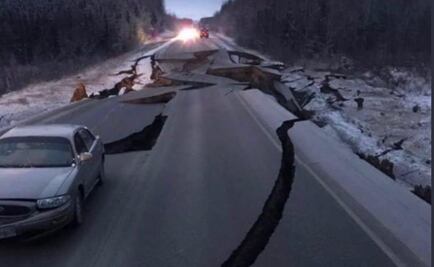 Así captaron el sismo de 7 en Alaska