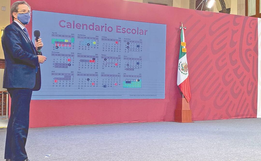 El secretario de Educación, Esteban Moctezuma Barragán, precisó que el ciclo escolar va a concluir el 9 de julio de 2021. Foto: TOMADA DE TWITTER