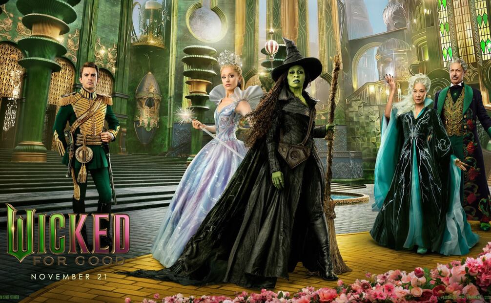 La esperada película de las brujas de Oz, Elphaba y Glinda, ha llegado a cines nacionales. Foto: Wicked Movie