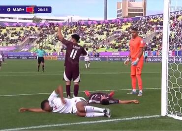 VIDEO: Mateo Levy sufre aparatosa lesión en el juego entre México y Marruecos en el Mundial Sub-20 de la FIFA