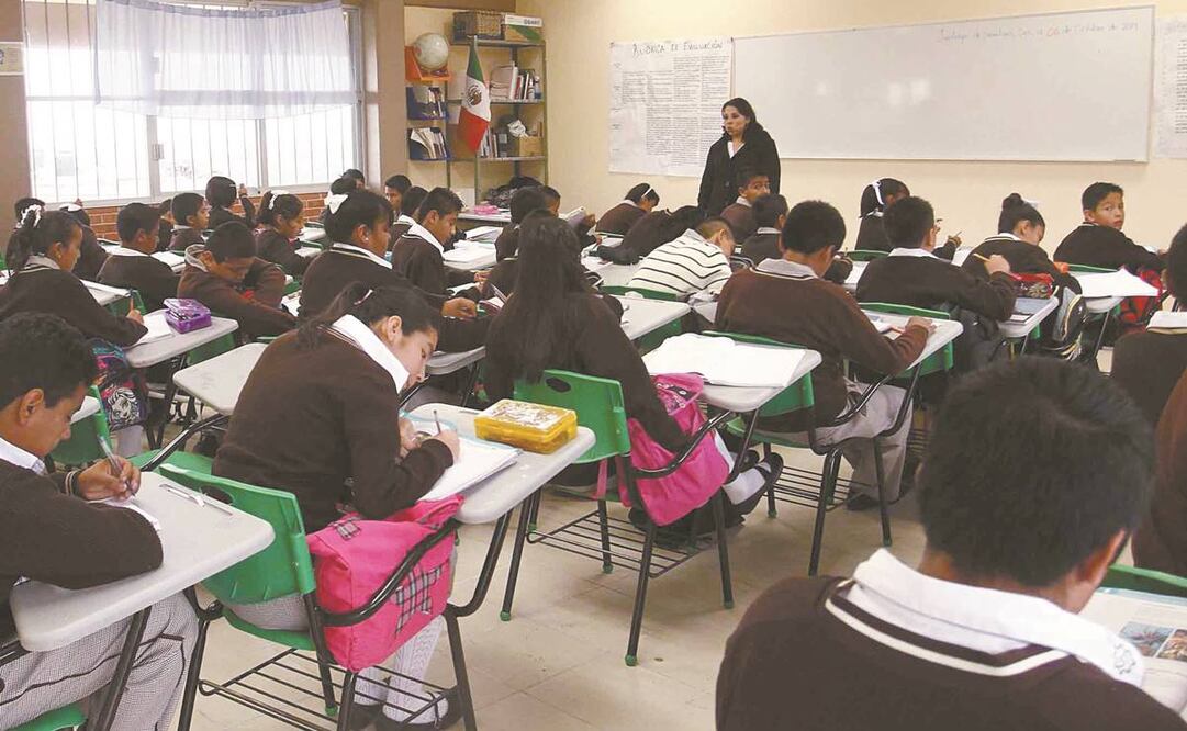 Las pruebas diagnósticas se realizarán de manera muestral entre alumnos de primaria y secundaria, para conocer el estado en el que se encuentra el aprovechamiento.  Foto: Archivo/EL UNIVERSAL.