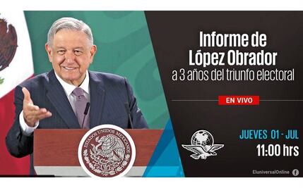 #EnVivo Informe del presidente López Obrador a 3 años de su triunfo electoral