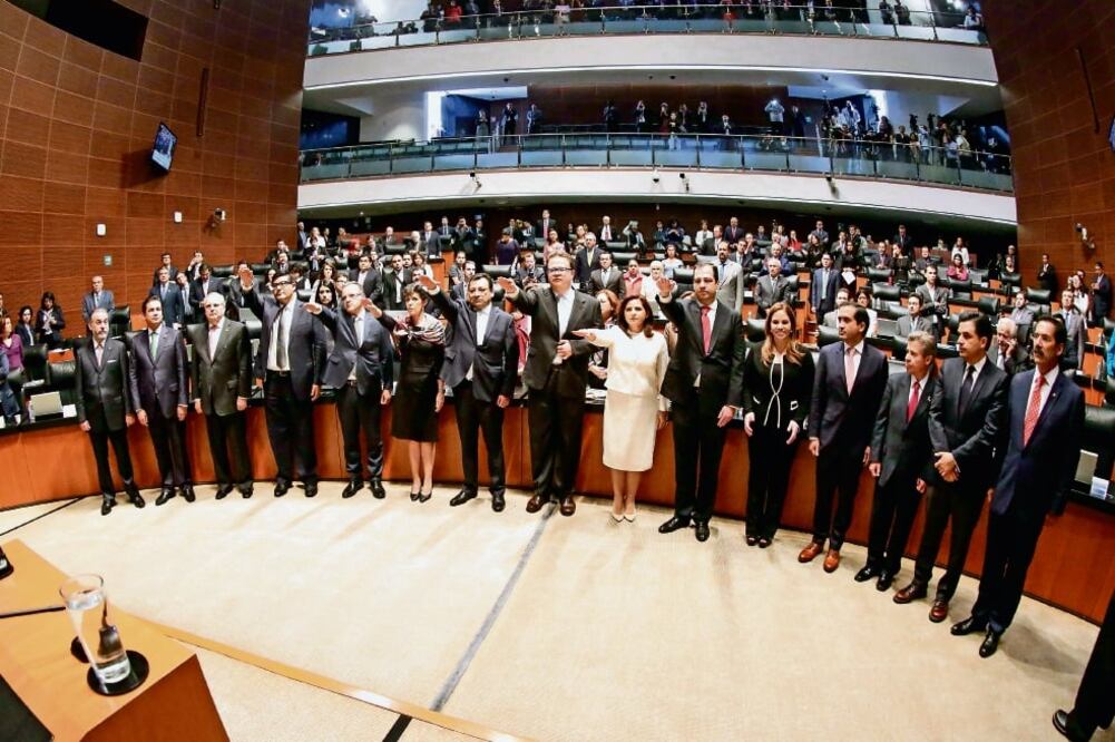 Los siete nuevos magistrados del Tribunal Electoral del Poder Judicial de la Federación rindieron protesta ante el Senado de la República (SENADO)