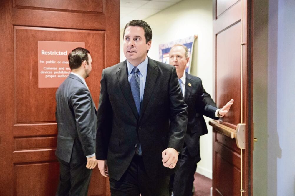El presidente de la Comisión de Inteligencia de la Cámara Baja, Devin Nunes, p rev io a la conferencia donde dijo que no hay indicios de espionaje de parte de Obama (J. SCOTT APPLEWHITE. AP)