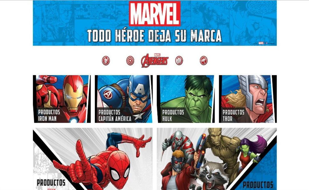 Dentro los productos en las secciones más destacadas, los consumidores podrán encontrar figuras de sus personajes favoritos como Spiderman