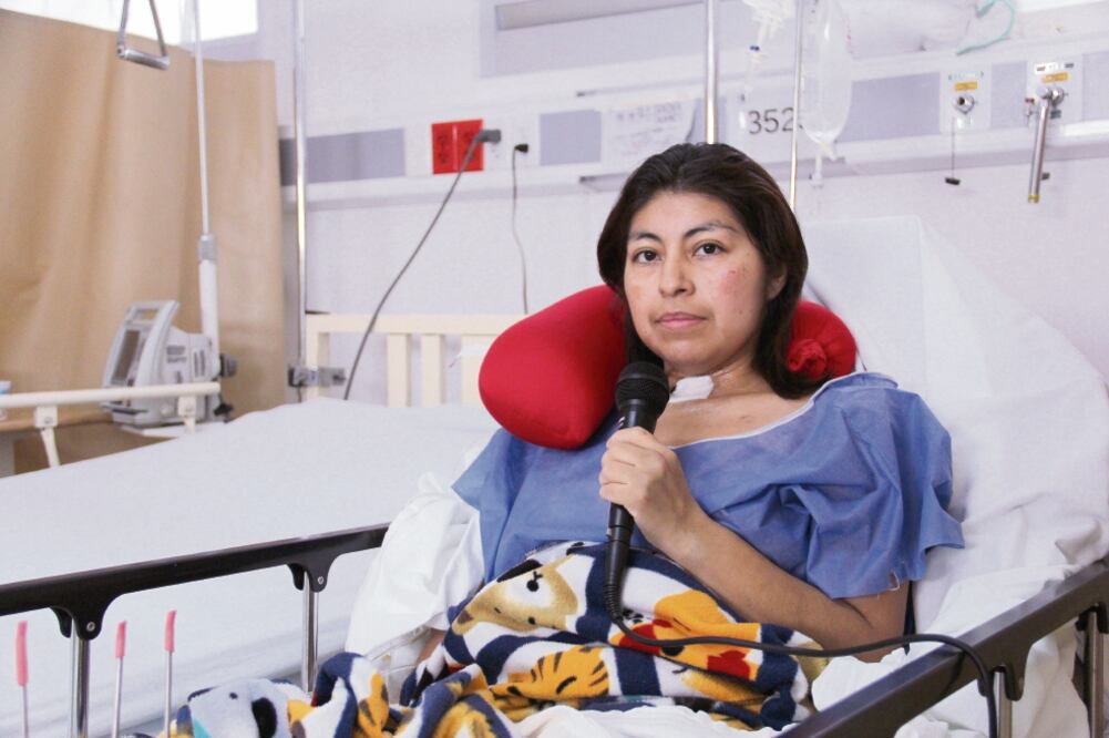 Alejandra Janet Chigo recuerda que el día del sismo un tinaco y una losa le cayeron encima cuando trataba de salir de su casa en Xochimilco. (CORTESÍA)