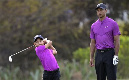 El espectáculo del hijo de Tiger Woods