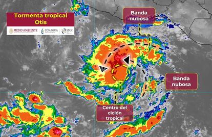 Tormenta tropical "Otis": Oaxaca en riesgo medio por fuertes lluvias
