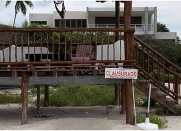 Clausuran proyectos turísticos en Sisal, Yucatán; son propiedad de asociaciones ecologistas