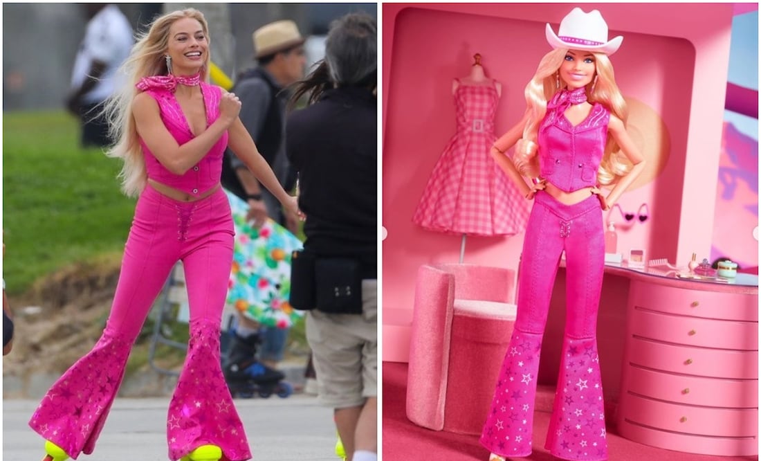 Margot Robbie, en Barbie. Foto: Capturas de pantalla de Instagram @margotrobbieofficial y @mattel