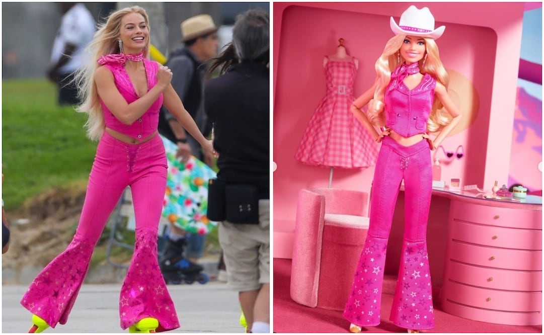 Margot Robbie, en Barbie. Foto: Capturas de pantalla de Instagram @margotrobbieofficial y @mattel