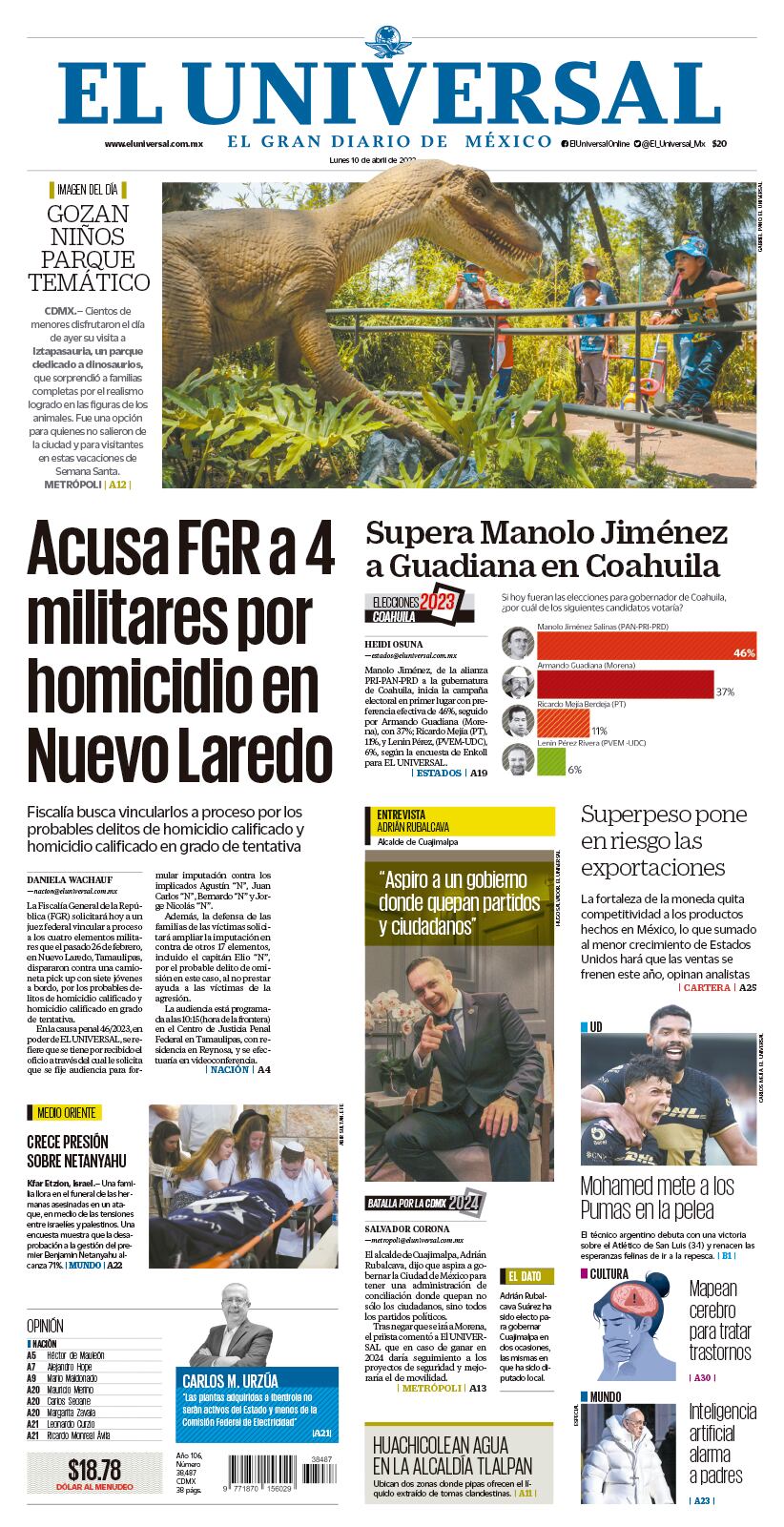 Portada impresa