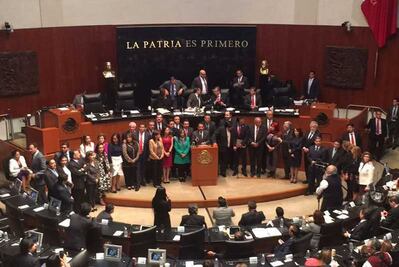 Toman tribuna del Senado
