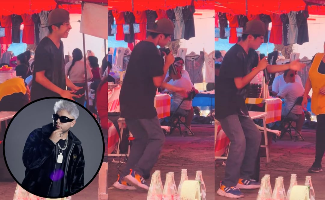 El cantante de género urbano, Daniel Martínez, visitó a Ángel para hacer su sueño realidad. Foto: Captura de pantalla