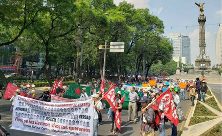 Marchan al Zócalo por líderes comunitarios desaparecidos