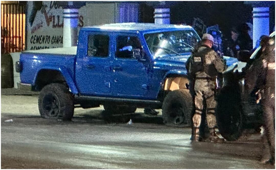 Este 23 de noviembre, un grupo armado ataca a turistas norteamericanos en Caborca, Sonora (23/11/2024). Foto: Redes Sociales