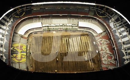 El Azteca luce sin césped a días de la liguilla