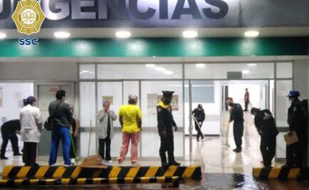 Brotan aguas negras dentro de hospital Xoco, al sur de la CDMX