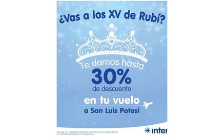 ¿Vas a los XV de Rubí? Interjet ofrece descuento para el vuelo