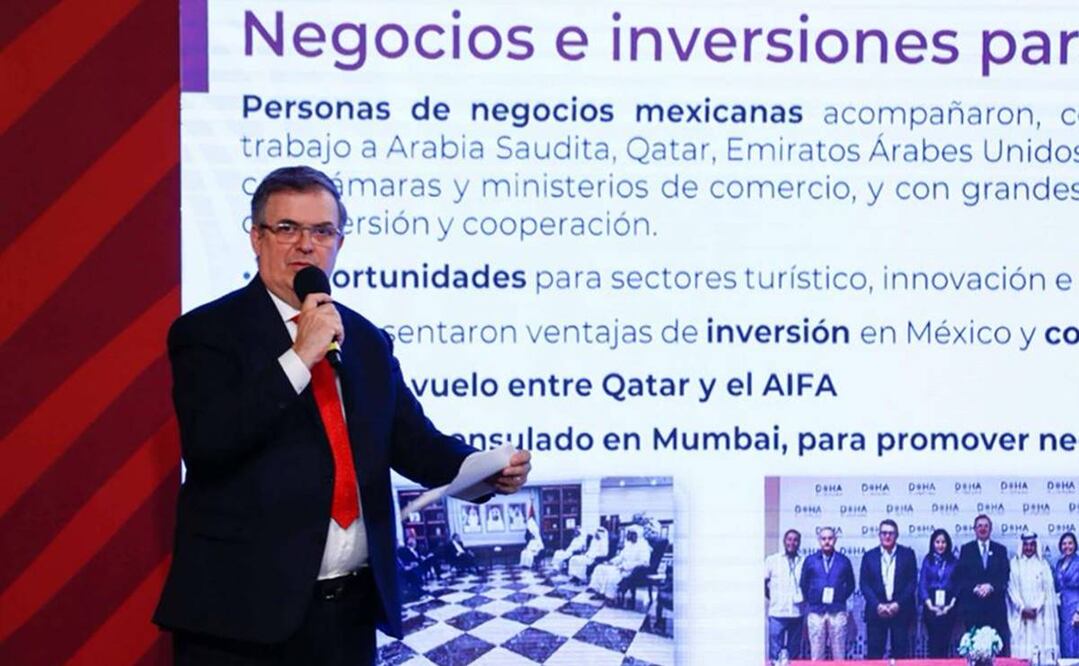 Las negociaciones entre Qatar Airways y el gobierno nacional inician esta semana, adelantó Marcelo Ebrard, secretario de Relaciones Exteriores. Foto: Diego Simón Sánchez/EL UNIVERSAL