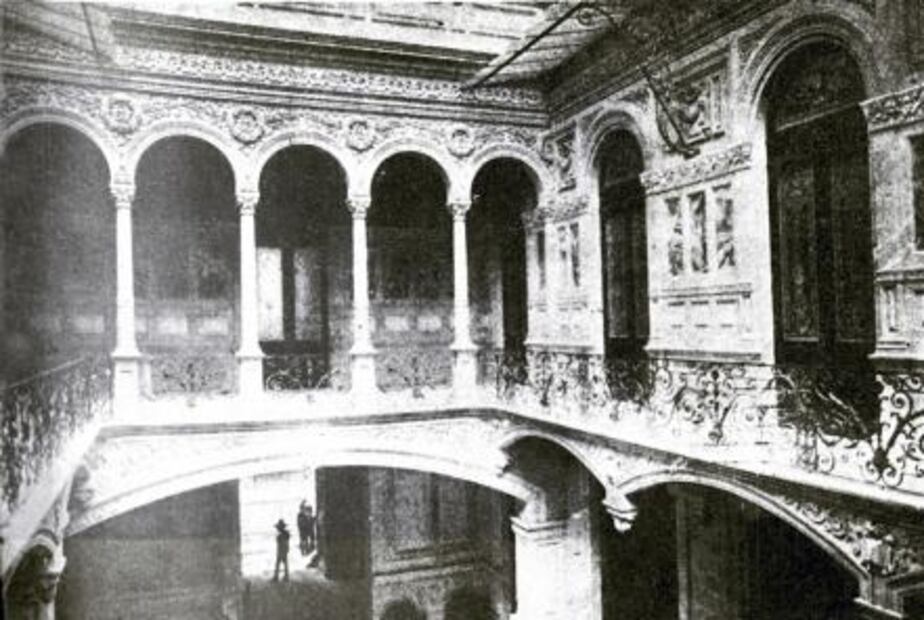 Patio de la casa del General Porfirio Díaz. 6 Siglos de Historia Gráfica de México. Foto: Gustavo Casasola/ Especial.