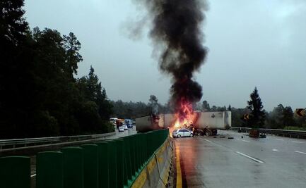 Reportan accidente en la autopista México-Puebla
