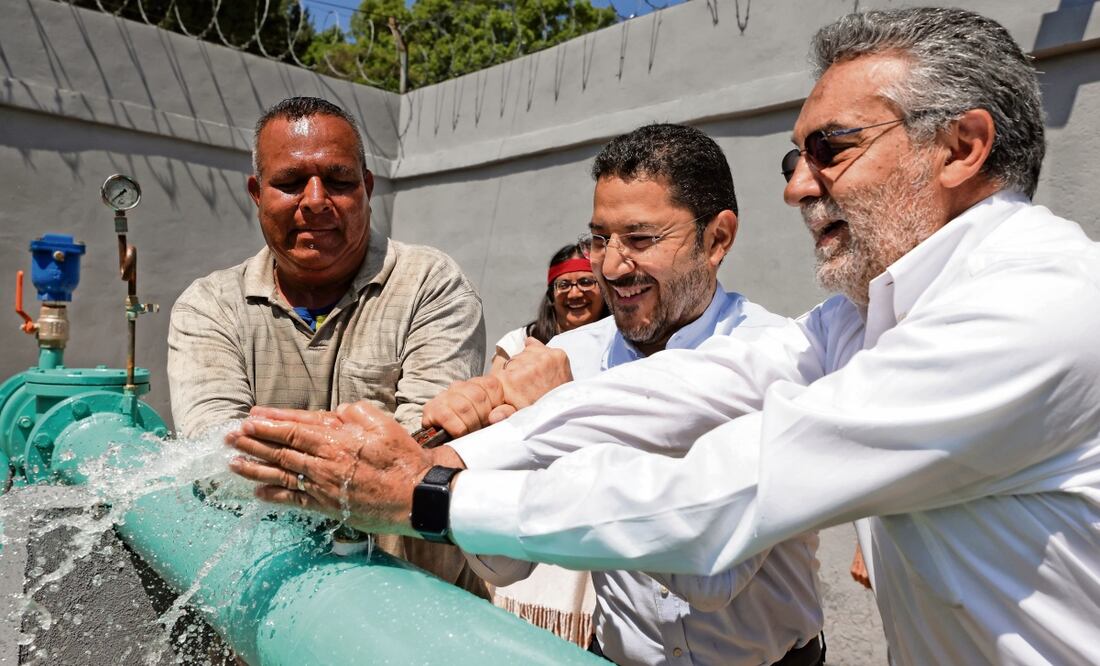 El jefe de Gobierno entregó los trabajos de reposición del pozo Pantaco III. Foto: Especial