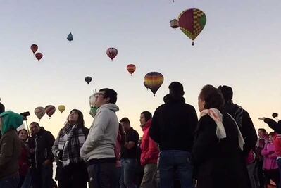 Ni el frío les impidió disfrutar del Festiva del Globo