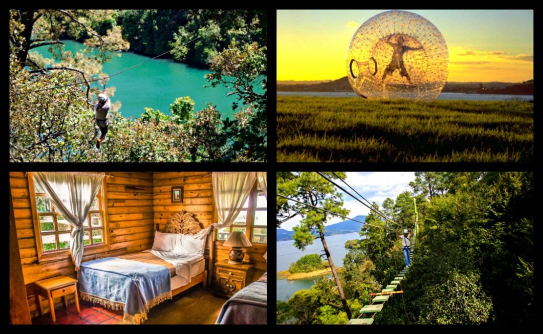 Hay paquetes con tres actividades de aventura desde 500 pesos. (Fotos: Archivo El Universal y Zirahuén Forest & Resort)