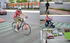 Estrenan la ciclovía de Tlalpan bicis y motos