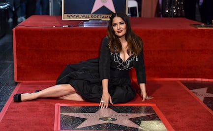 Salma Hayek devela su estrella en Hollywood