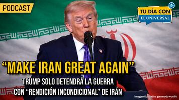 "Make Iran great again" Trump dice que sólo una rendición de Irán pondrá fin a la guerra
