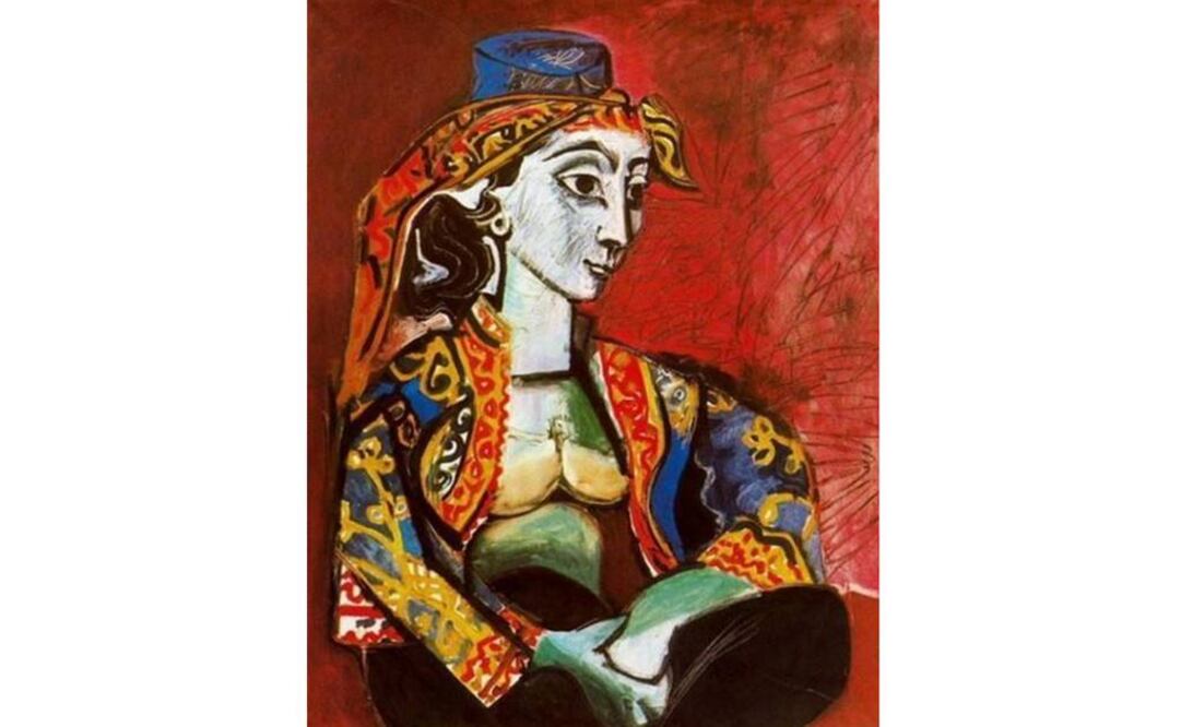 El óleo "Jacqueline con traje turco", valorado en 39.3 millones de dólares, era favorito de la viuda de Picasso. (FOTO: Especial)