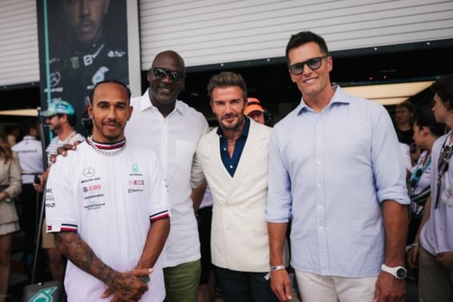 Jordan, Brady, Beckham y todas las celebridades del GP de Miami