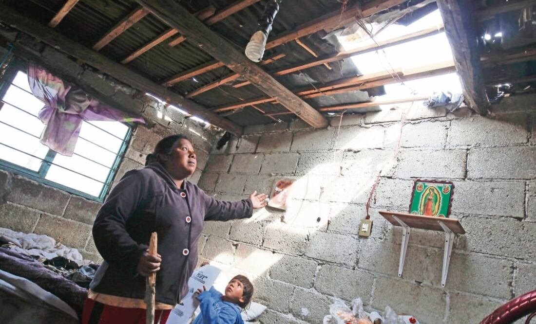 Los afectados señalan que esperarán a que Protección Civil realice el censo y ofrezca ayuda para reconstruir sus viviendas (JORGE ALVARADO. EL UNIVERSAL)