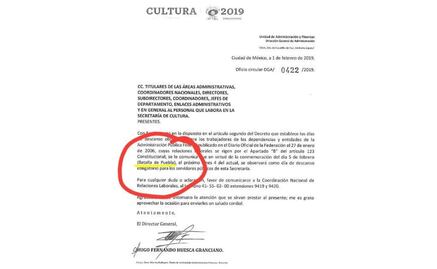 Secretaría de Cultura trata de hacer pasar como "fake news" error sobre día festivo