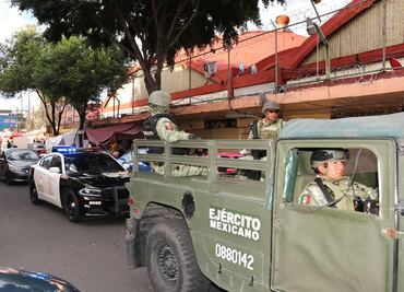 Elementos del Ejército, GN y policías de la CDMX realizan operativo en la Cuauhtémoc contra delitos de alto impacto