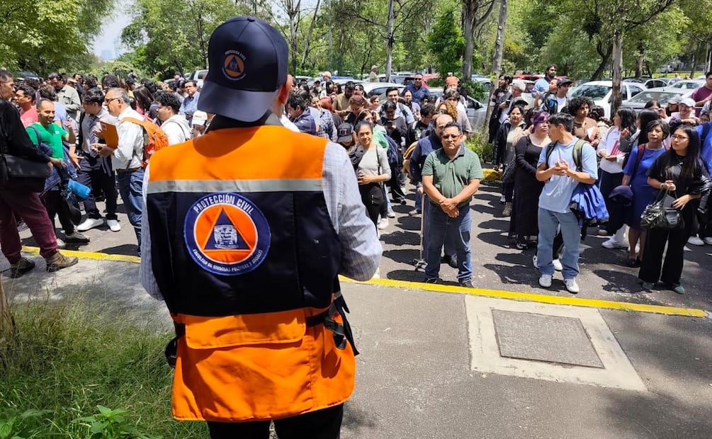 Así se vivió el Simulacro Nacional en la UNAM (19/09/2026). Foto: Juan Boites / EL UNIVERSAL