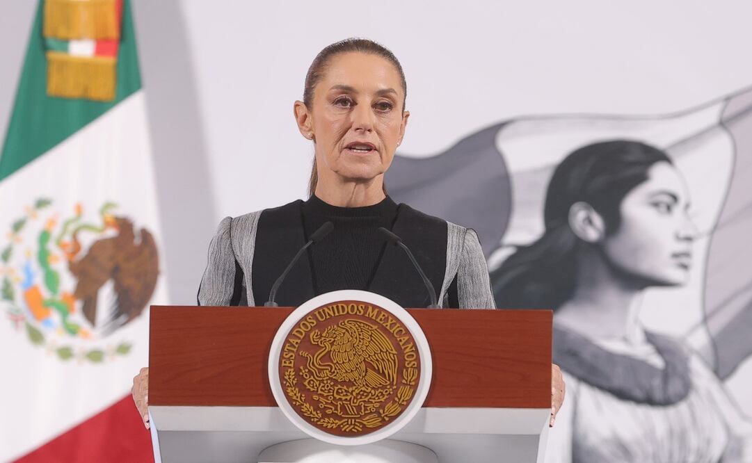 Conferencia mañanera de la presidenta Claudia Sheinbaum en el Palacio Nacional el 1 de abril de 2025. Foto: Gabriel Pano / EL UNIVERSAL