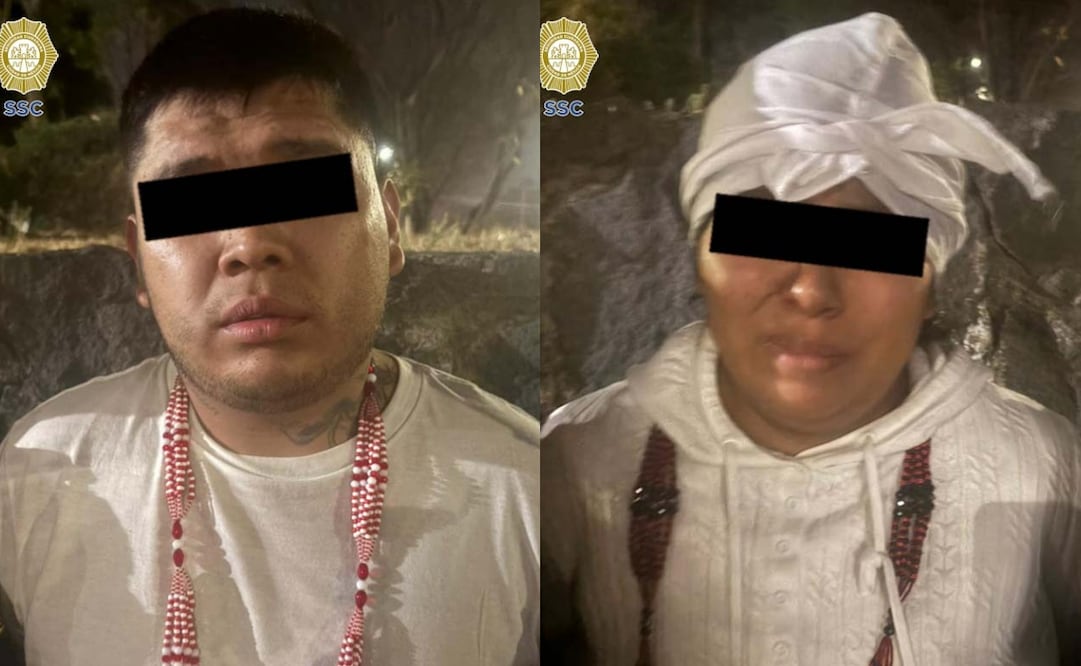 Tanto el hombre como la mujer cuentan con antecedentes delictivos. Foto: Especial.