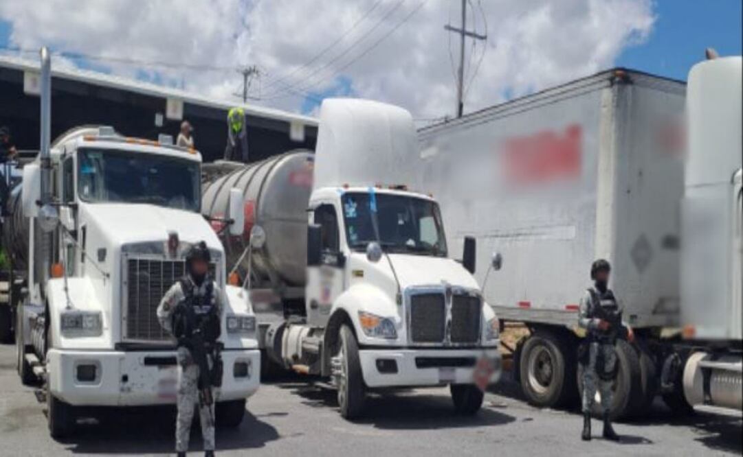 Aseguran 110 mil litros de hidrocarburo en Matamoros, Tamaulipas. Foto: Especial 