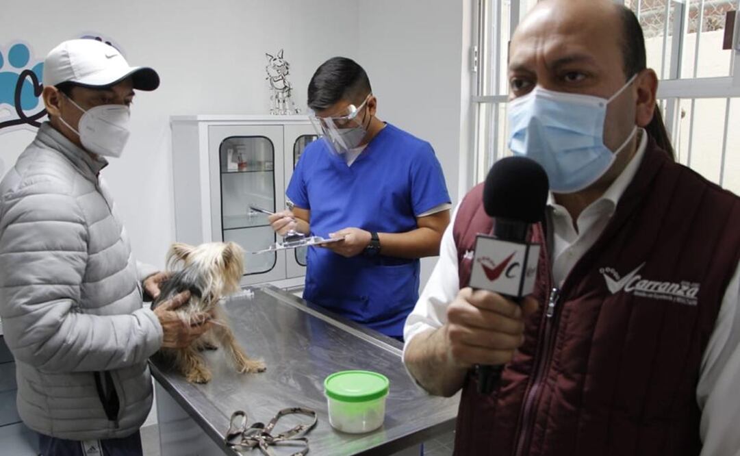 El alcalde de Venustiano Carranza, Julio César Moreno Rivera, informó que se rehabilitó y modernizó la Clínica Veterinaria Pública VC. Foto: Especial 