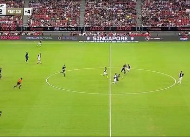 Harry Kane anota golazo de media cancha ante la Juventus