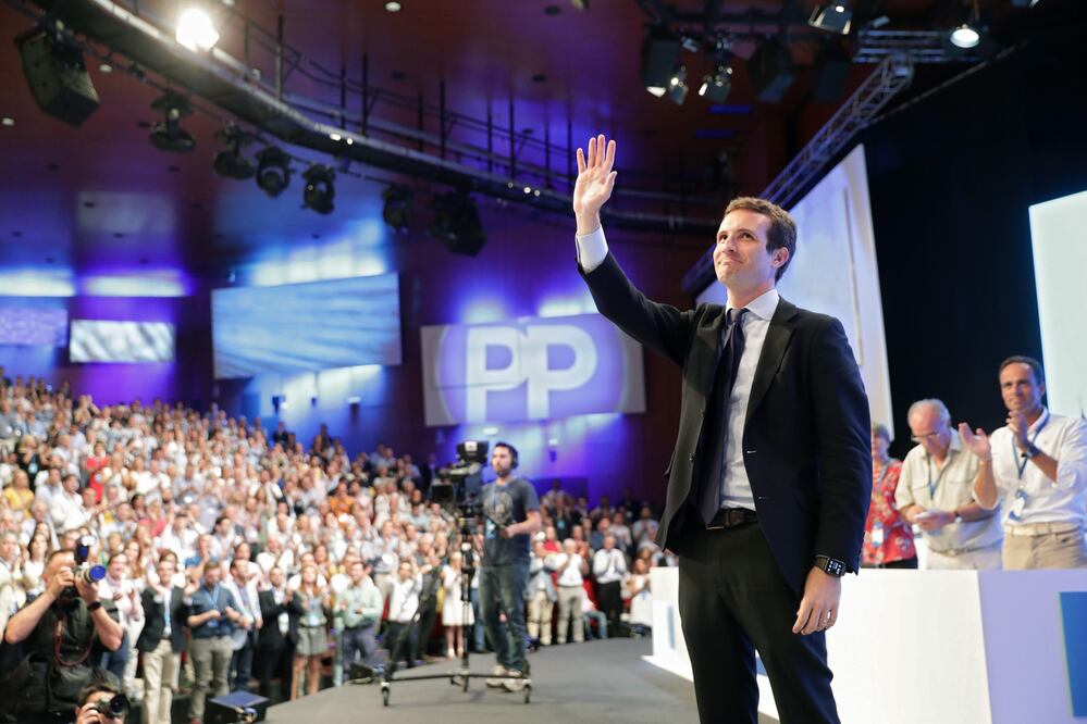 El nuevo líder del Partido Popular español, Pablo Casado. Foto: EFE