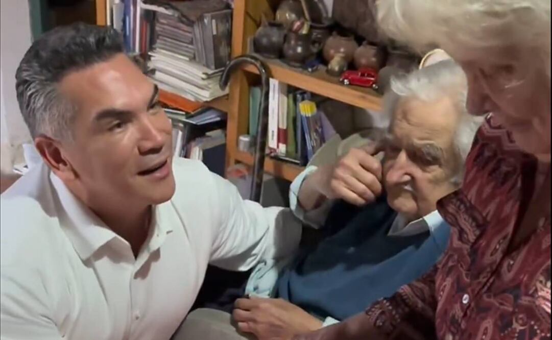 Alejandro Moreno, líder del PRI, compartió un video este 24 de noviembre del 2024, sobre su reunión con  Pepe Mujica, expresidente de Uruguay. Foto: Captura de pantalla