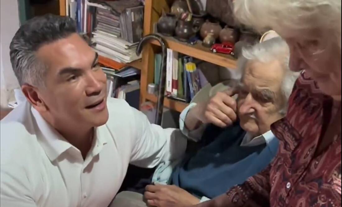 Alejandro Moreno, líder del PRI, compartió un video este 24 de noviembre del 2024, sobre su reunión con Pepe Mujica, expresidente de Uruguay. Foto: Captura de pantalla