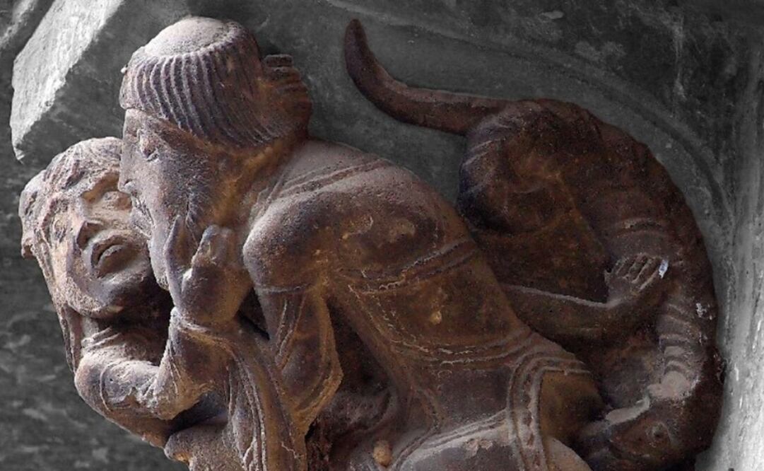 Detalle de portada del libro "Arte y Sexualidad en los Siglos del Románico". Foto: Twitter / Fundación Santa María la Real