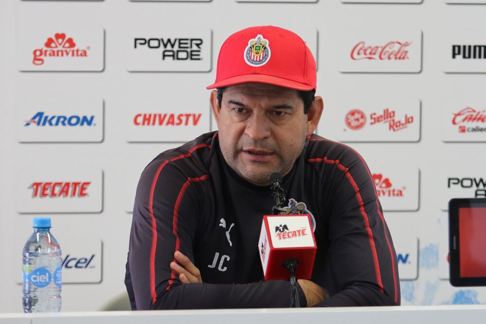 José Saturnino Cardozo durante conferencia de prensa de las Chivas previo a la jornada 12 del Clausura 2019.  FOTO/IMAGO7